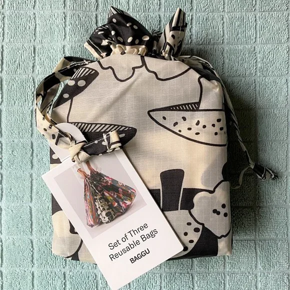 NWT Standard Baggu Set - Archive Forest (Candy Woodgrain, Pink Fern, Mushroom) - Picture 3 of 6